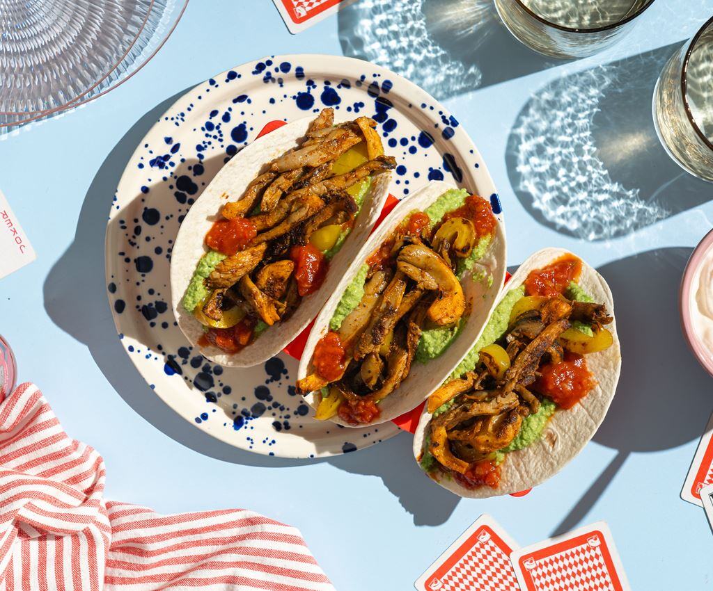 Taco’s met pulled oesterzwam